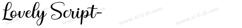 Lovely Script字体转换 Lovely Script字体转换